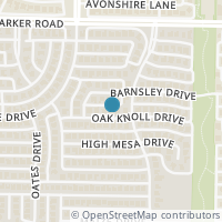 Map location of 4409 Oak Knoll Dr, Plano TX 75093