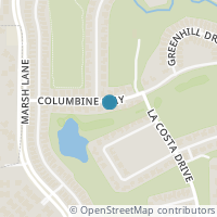 Map location of 6716 Columbine Way, Plano TX 75093