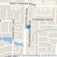Map location of 3009 Deansbrook Drive, Plano, TX 75093