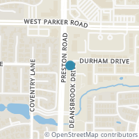Map location of 3105 Deansbrook Dr, Plano TX 75093