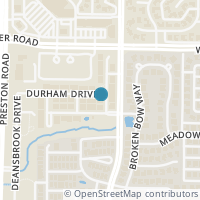 Map location of 4704 Durham Drive, Plano, TX 75093