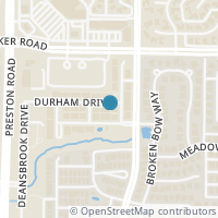 Map location of 4712 Durham Drive, Plano, TX 75093