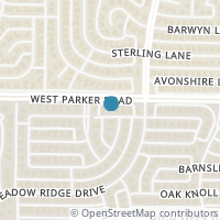 Map location of 4517 Briar Hollow Drive, Plano, TX 75093
