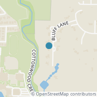 Map location of 3203 Bluffs Lane, Parker, TX 75002