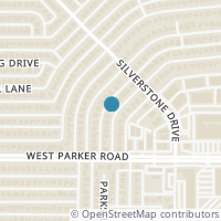 Map location of 3325 Treehouse Lane, Plano, TX 75023