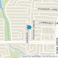 Map location of 3404 Garner Lane, Plano, TX 75023