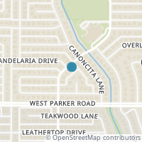 Map location of 3400 Mission Ridge Road, Plano, TX 75023