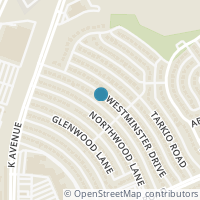 Map location of 3417 Westminster Dr, Plano TX 75074