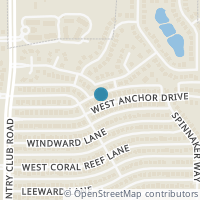 Map location of 1410 Anchor Drive, Wylie, TX 75098