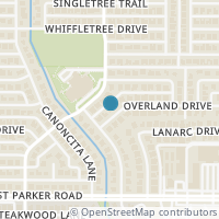Map location of 3337 Overland Drive, Plano, TX 75023