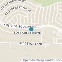 Map location of 4021 Lost Creek Drive, Plano, TX 75074