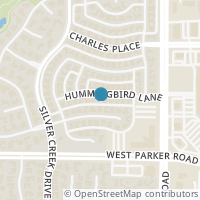 Map location of 5032 Hummingbird Ln, Plano TX 75093