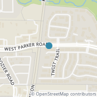 Map location of 7257 Rembrandt Drive, Plano, TX 75093