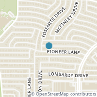 Map location of 1209 Pioneer Lane, Plano, TX 75023