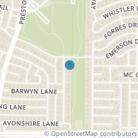 Map location of 3520 Darion Lane, Plano, TX 75093
