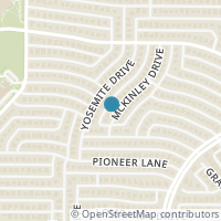 Map location of 3705 Mckinley Drive, Plano, TX 75023