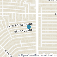 Map location of 2109 Bengal Lane, Plano, TX 75023