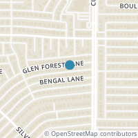 Map location of 2110 Glen Forest Lane, Plano, TX 75023