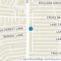 Map location of 3801 Knob Hill Drive, Plano, TX 75023