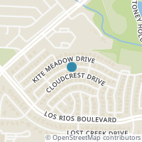 Map location of 3921 Cloudcrest Drive, Plano, TX 75074