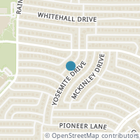 Map location of 3733 Yosemite Drive, Plano, TX 75023
