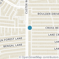 Map location of 3825 Knob Hill Drive, Plano, TX 75023