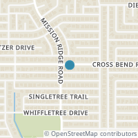 Map location of 3336 Cross Bend Road, Plano, TX 75023