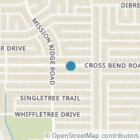 Map location of 3328 Cross Bend Road N, Plano, TX 75023