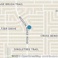 Map location of 3908 Mission Ridge Road, Plano, TX 75023