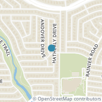 Map location of 4001 Hatherly Drive, Plano, TX 75023