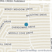 Map location of 1005 Overdowns Drive, Plano, TX 75023
