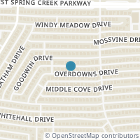 Map location of 1113 Overdowns Drive, Plano, TX 75023