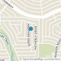 Map location of 5008 Andover Drive, Plano, TX 75023