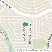 Map location of 5012 Andover Drive, Plano, TX 75023