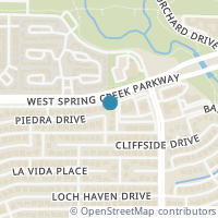 Map location of 2313 Piedra Drive, Plano, TX 75023