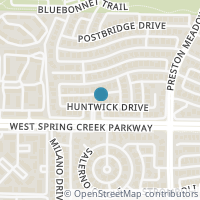 Map location of 4541 Huntwick Drive, Plano, TX 75024