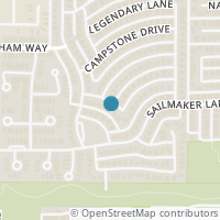 Map location of 3708 Windstone Drive, Plano, TX 75023
