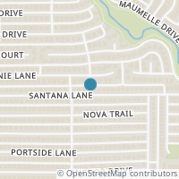 Map location of 3249 Santana Lane, Plano, TX 75023
