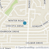 Map location of 1309 Chicota Drive, Plano, TX 75023
