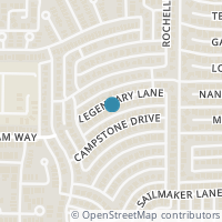 Map location of 3632 Legendary Lane, Plano, TX 75023