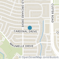 Map location of 2221 Cardinal Drive, Plano, TX 75023