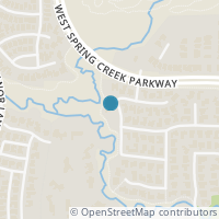 Map location of 6709 Woodland Creek Drive, Plano, TX 75024