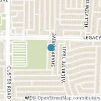 Map location of 6909 Sharps Drive, Plano, TX 75023