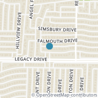 Map location of 1801 Endicott Drive, Plano, TX 75025