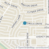 Map location of 3220 Ipswich Drive, Plano, TX 75025