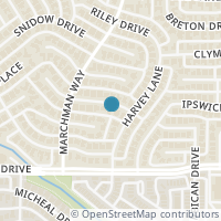 Map location of 3308 Leigh Drive, Plano, TX 75025
