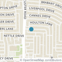 Map location of 2116 Colborne Drive, Plano, TX 75025