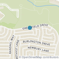 Map location of 1412 Greenfield Drive, Plano, TX 75025