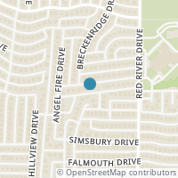 Map location of 1736 Snowmass Drive, Plano, TX 75025