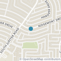 Map location of 610 Ridgemont Dr, Allen TX 75002